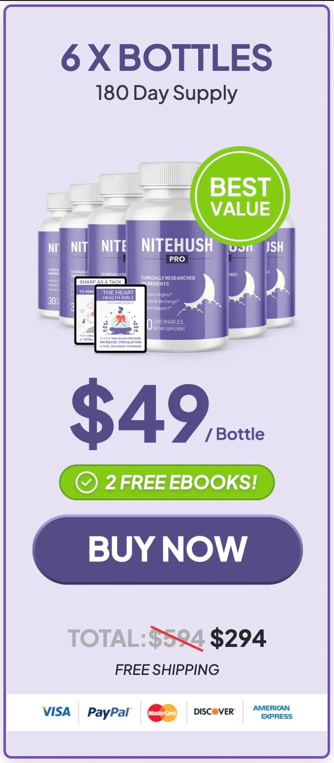 Buy NiteHush Pro™ 6 Bottles